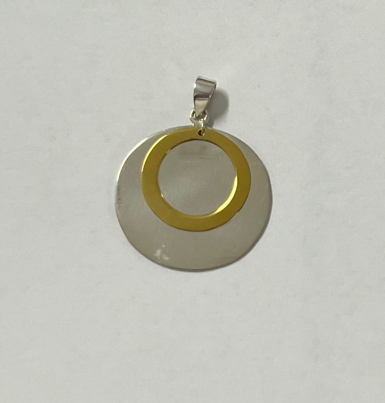 Sundy Mrnin Two Toned Pendent