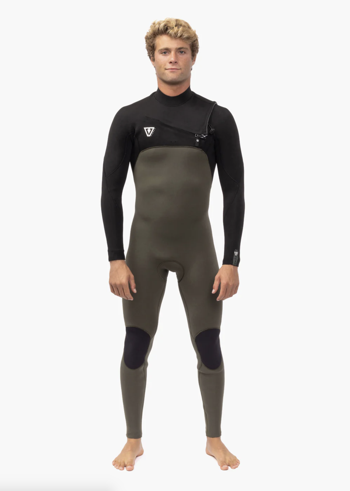 Vissla 7 Seas 3/2 Chest Zip Army Steamer