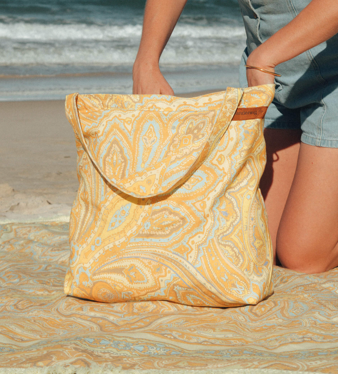 Wandering Folk Picnic Tote Bag - Topanga Sun