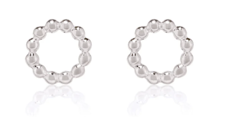 Linda Tahija Beaded Circle Studs