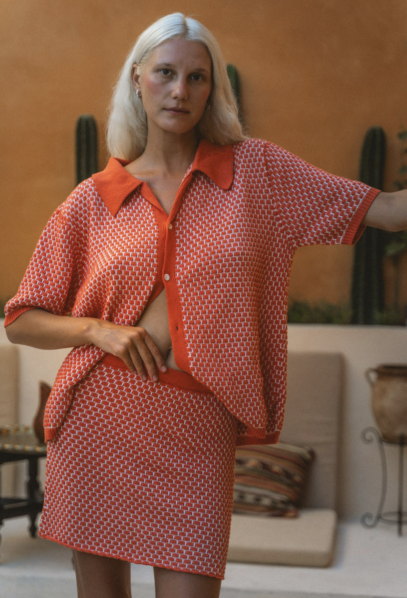 Balm Wears THe Havena Skirt