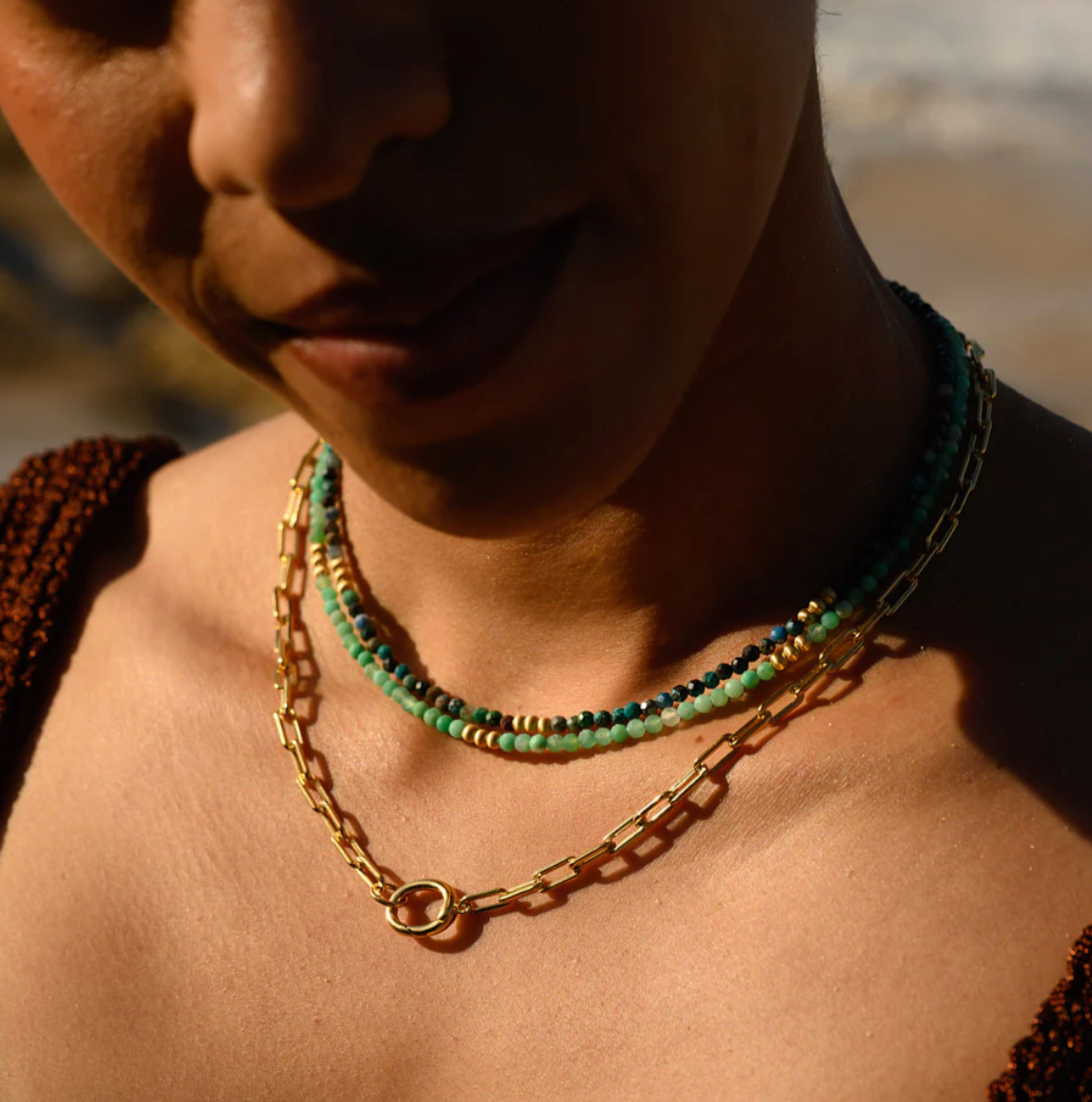 Linda Tahija Mirage Necklace - Chrysoprase