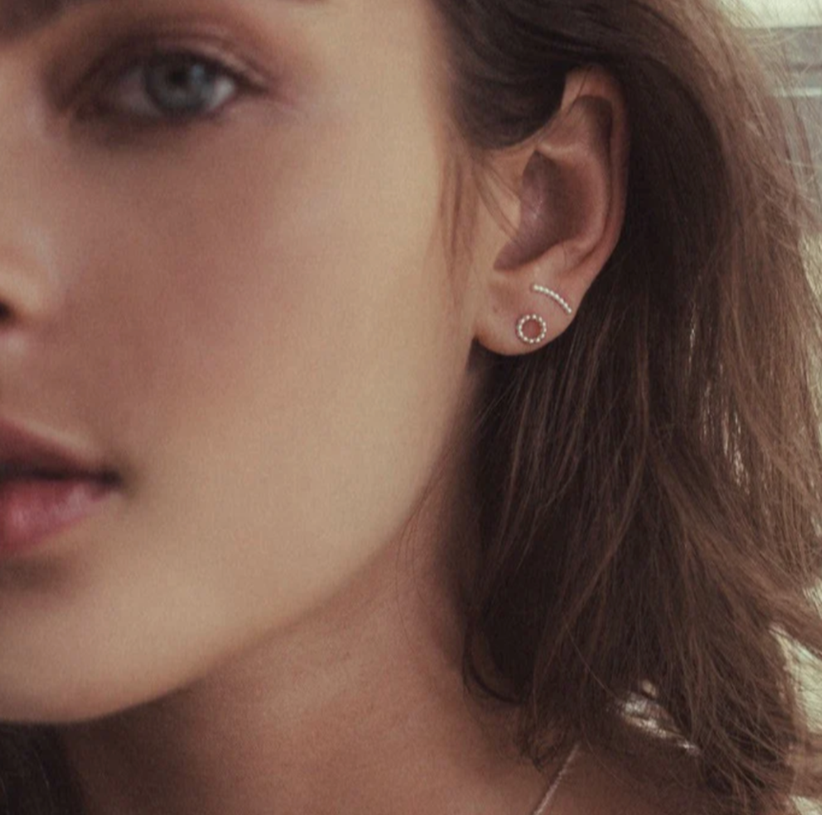 Linda Tahija Beaded Circle Studs