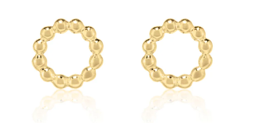 Linda Tahija Beaded Circle Studs