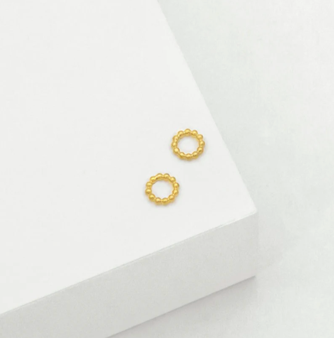 Linda Tahija Beaded Circle Studs