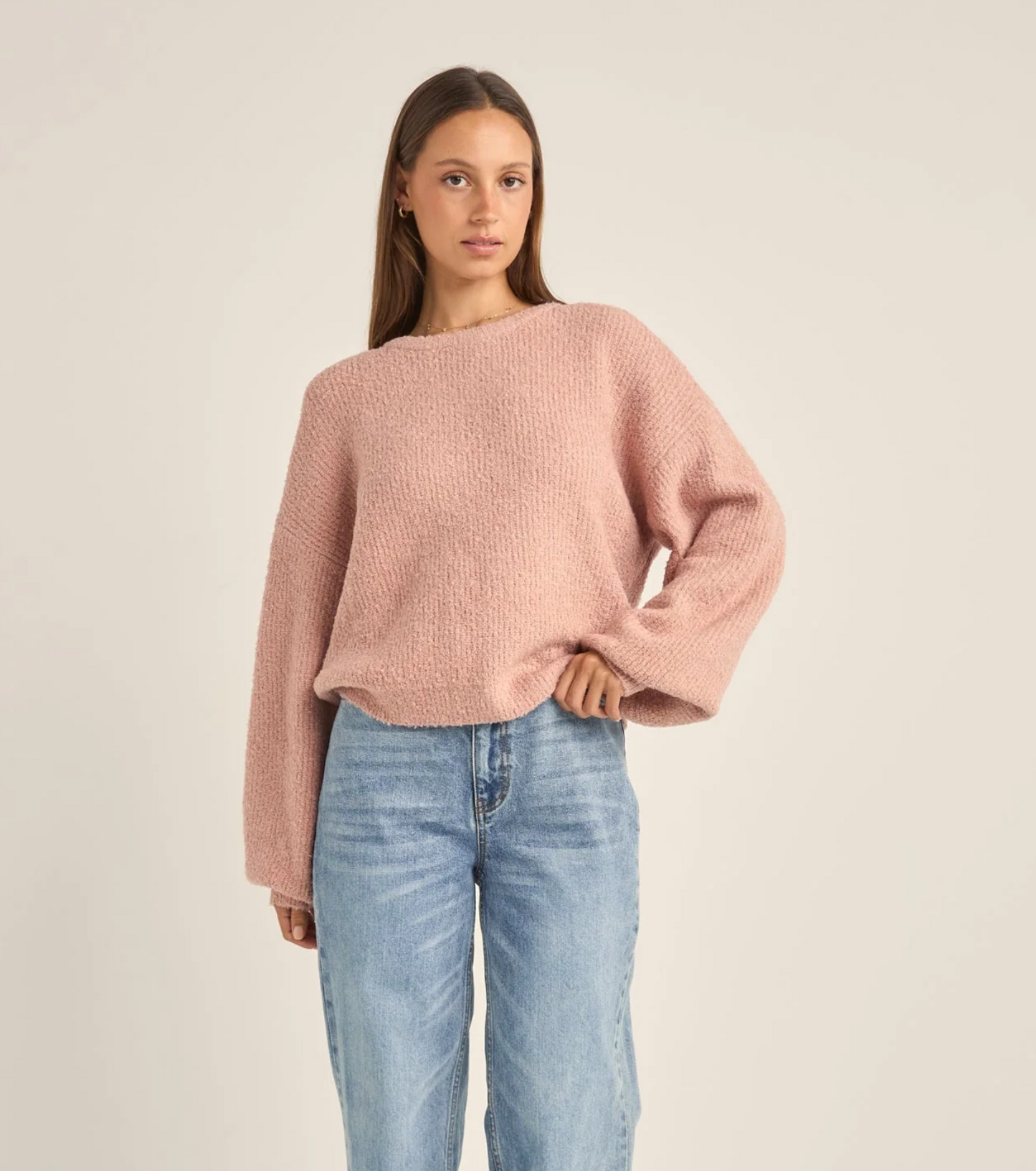 Rhythm Quinn Knit Jumper / Pink