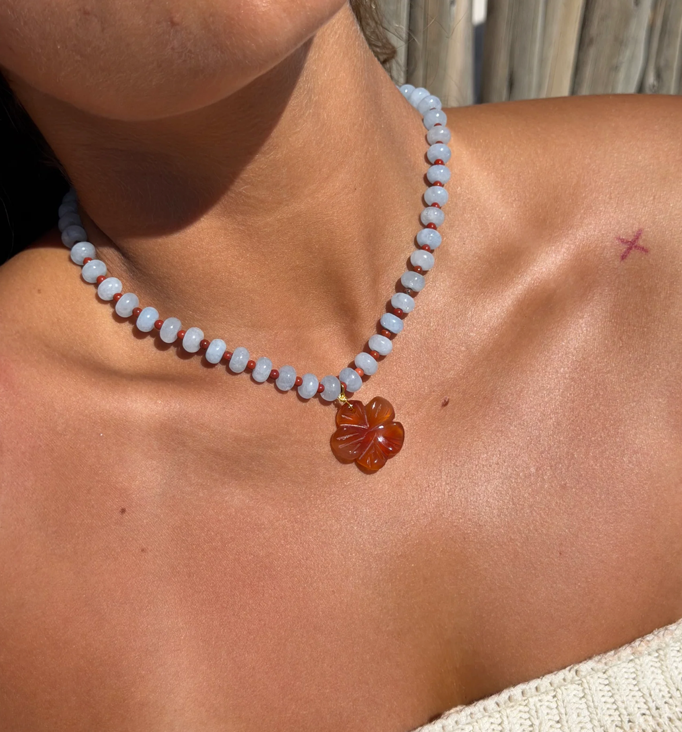 Malakai The Label Elce Beaded Necklace - Gold