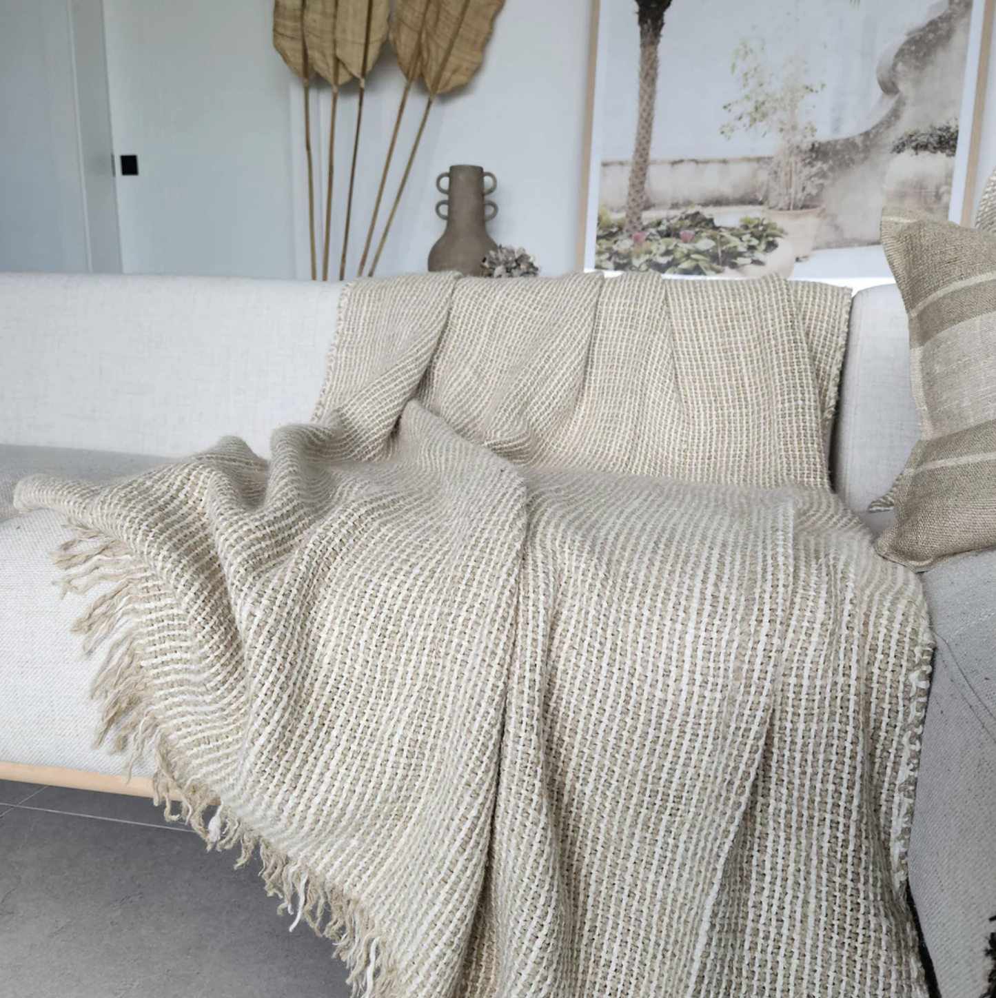 Sundy Mrnin Detente Hand- Loomed Rustic Throw