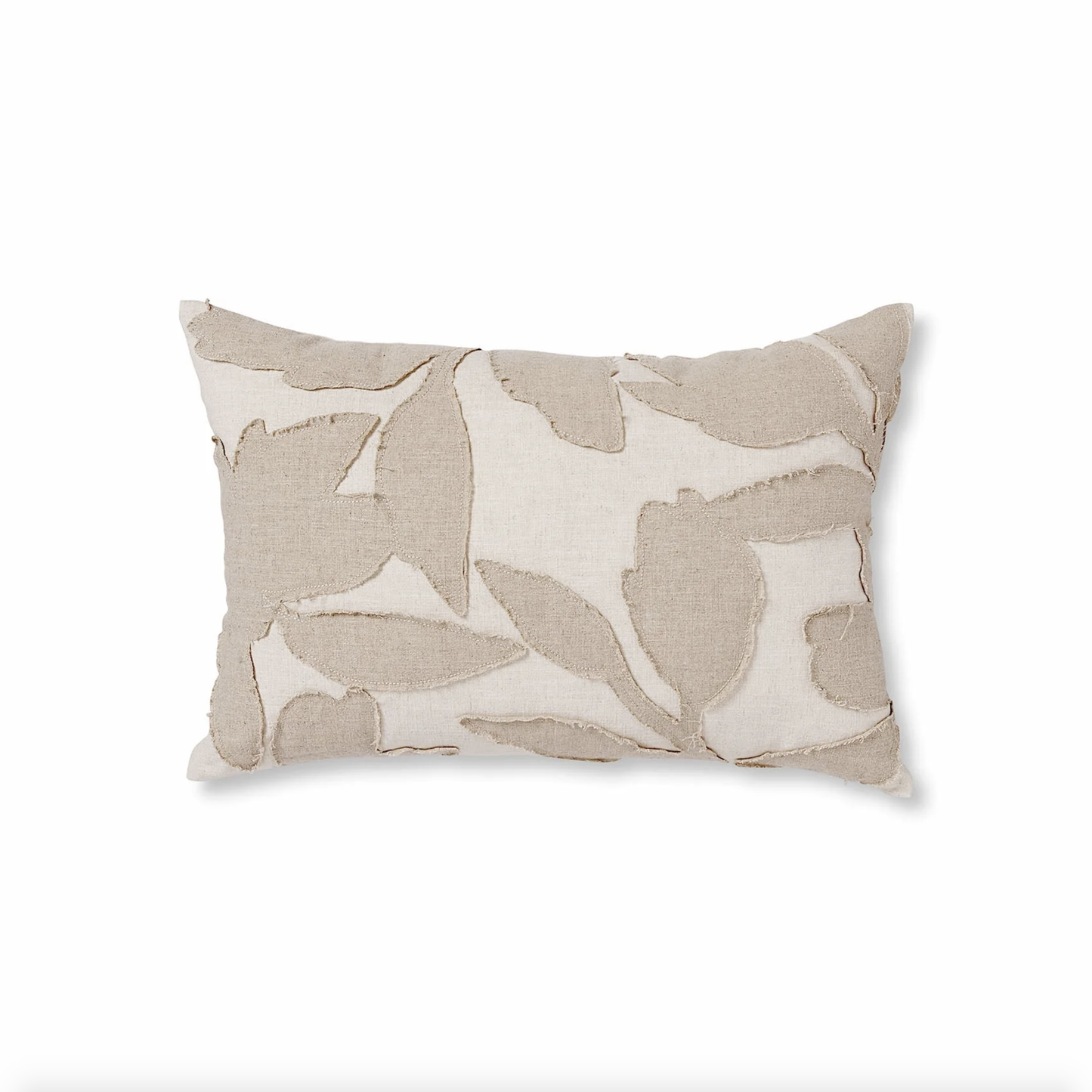 Madras Link Noah Applique Natural/Off-White Cushion