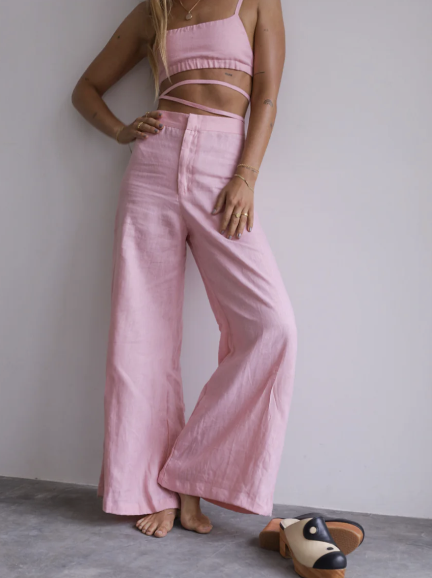 Balm Wears The Linen Wide Leg Pant