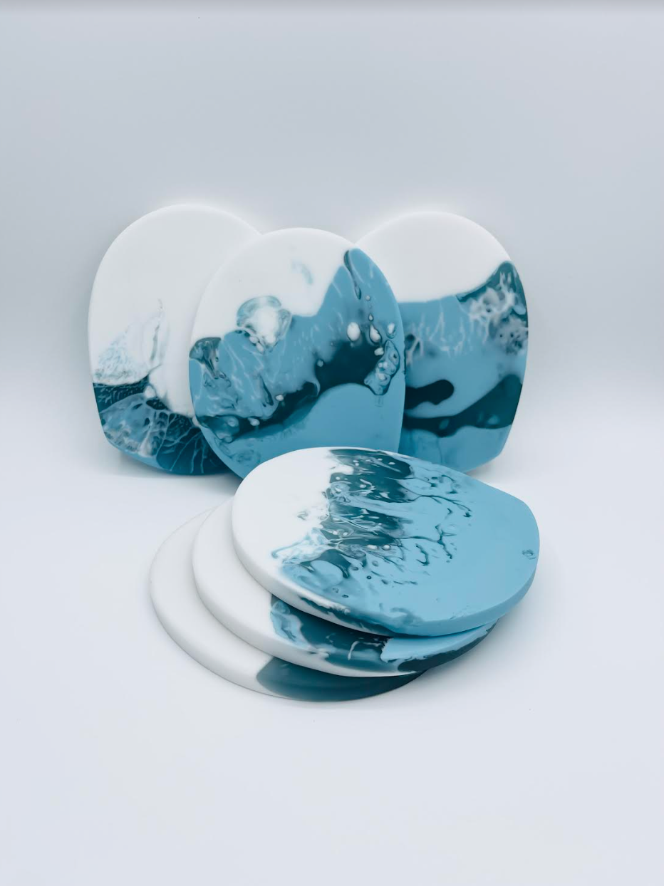 Sundy Mrnin Resin Coaster Set of 6