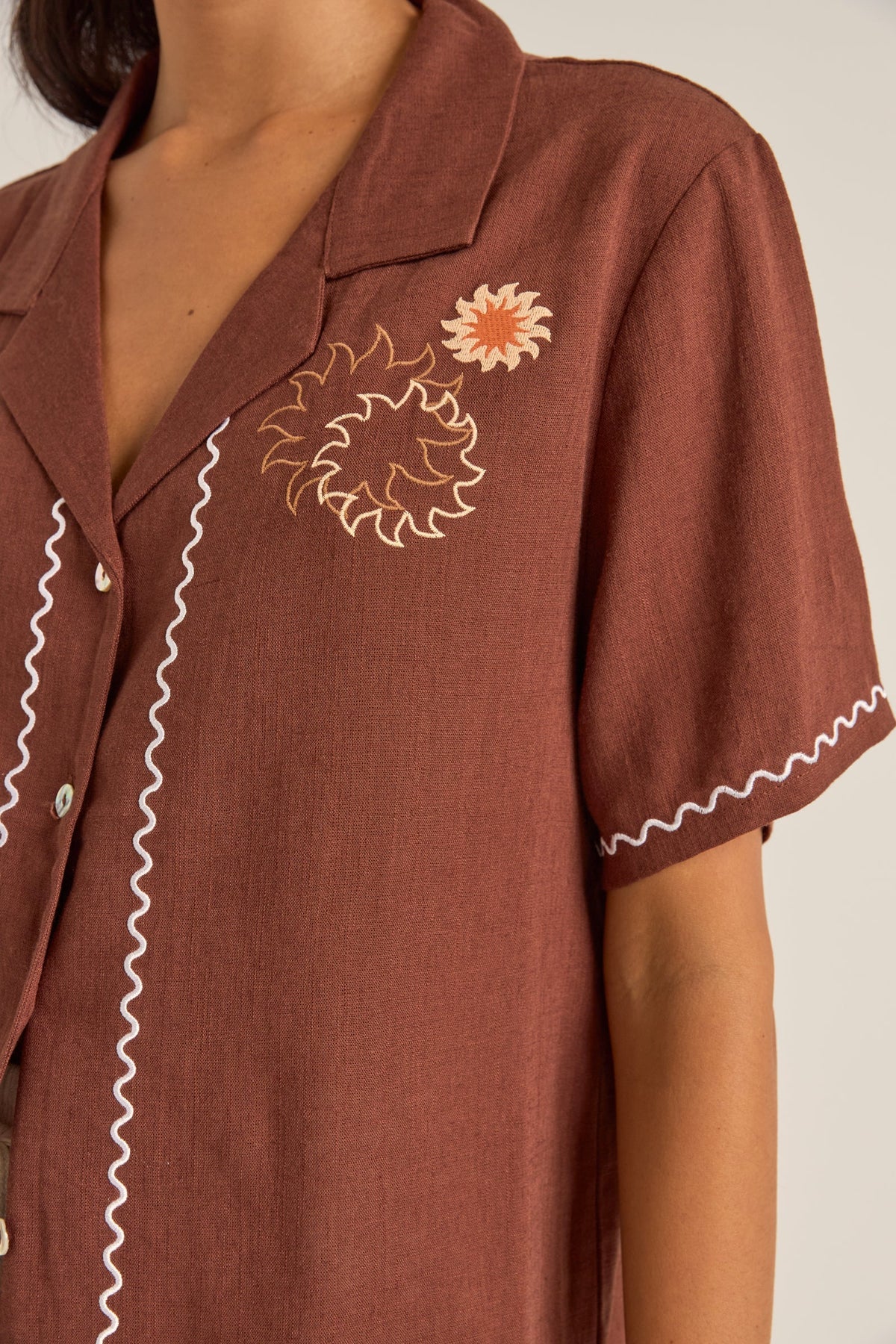 Rhythm Solis Embroidered SS Shirt