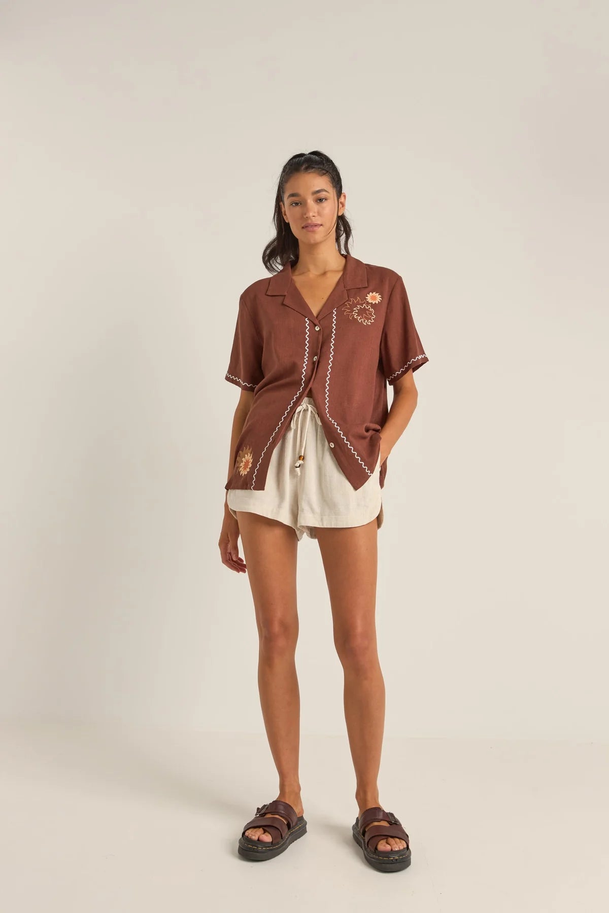 Rhythm Solis Embroidered SS Shirt