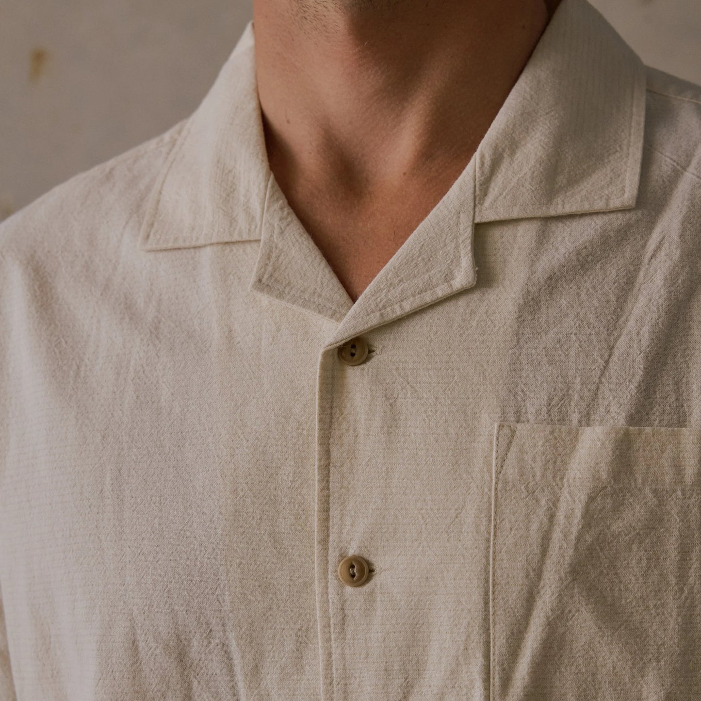 Mctavish Linen Camp Collar Shirt