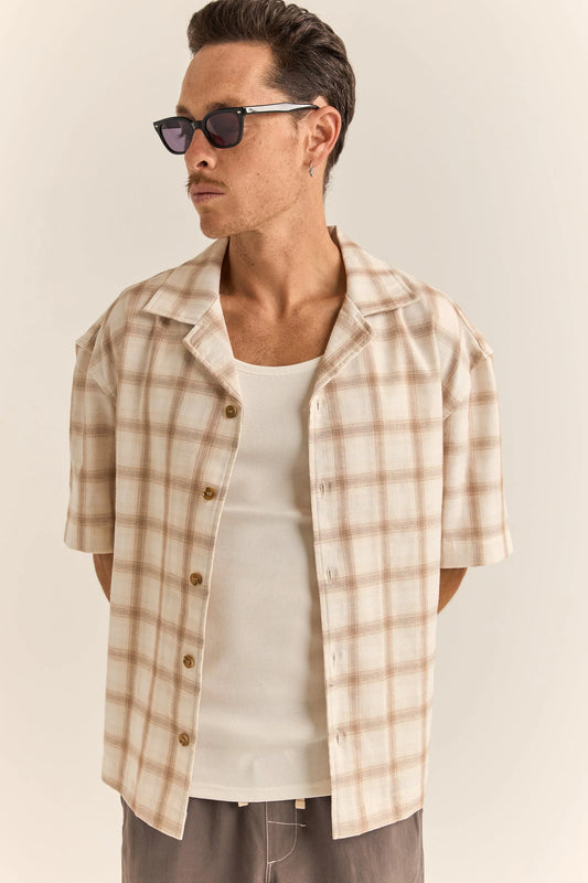 Rhythm Relaxed Check SS Shirt