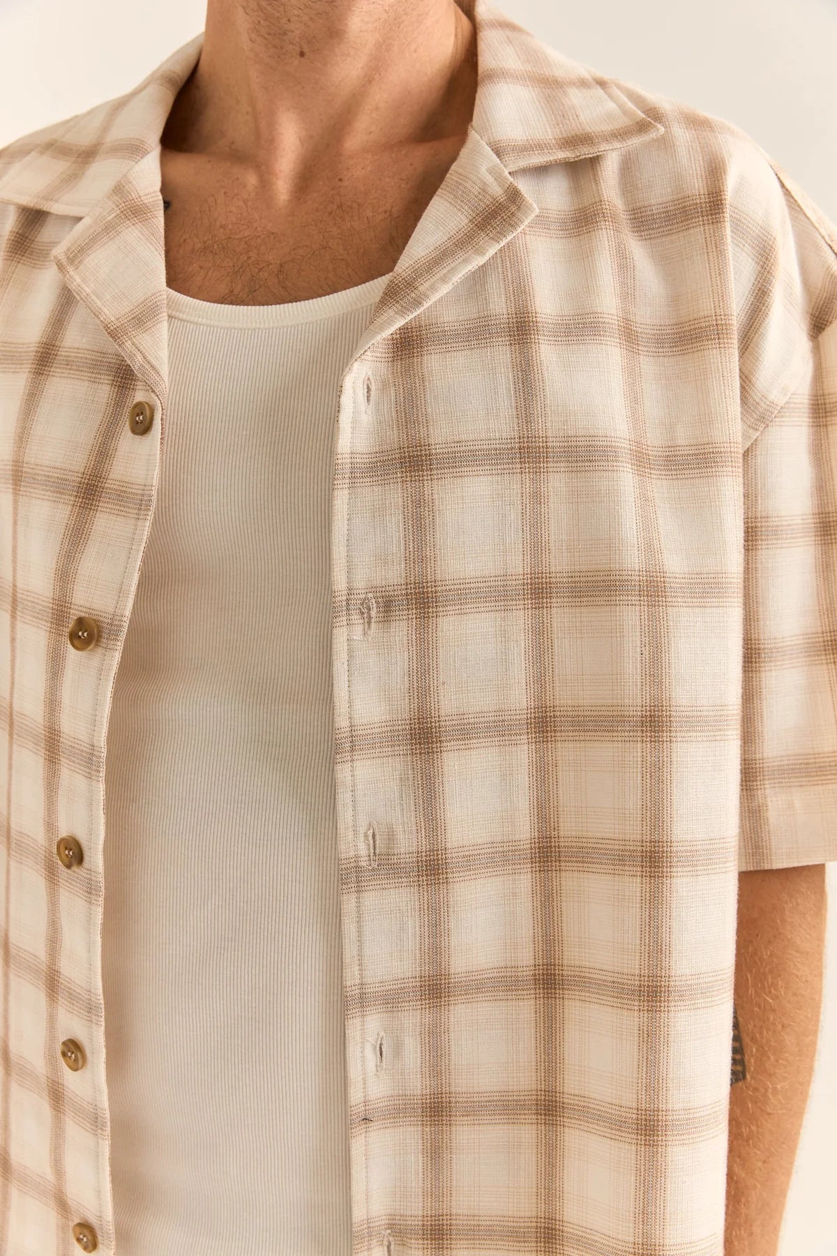 Rhythm Relaxed Check SS Shirt