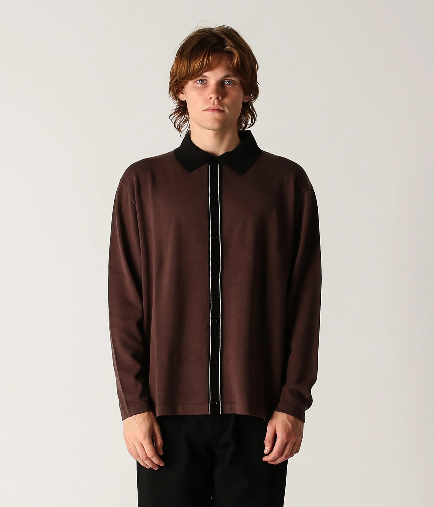 Former Uniform L/S Knit Shirt - Choc