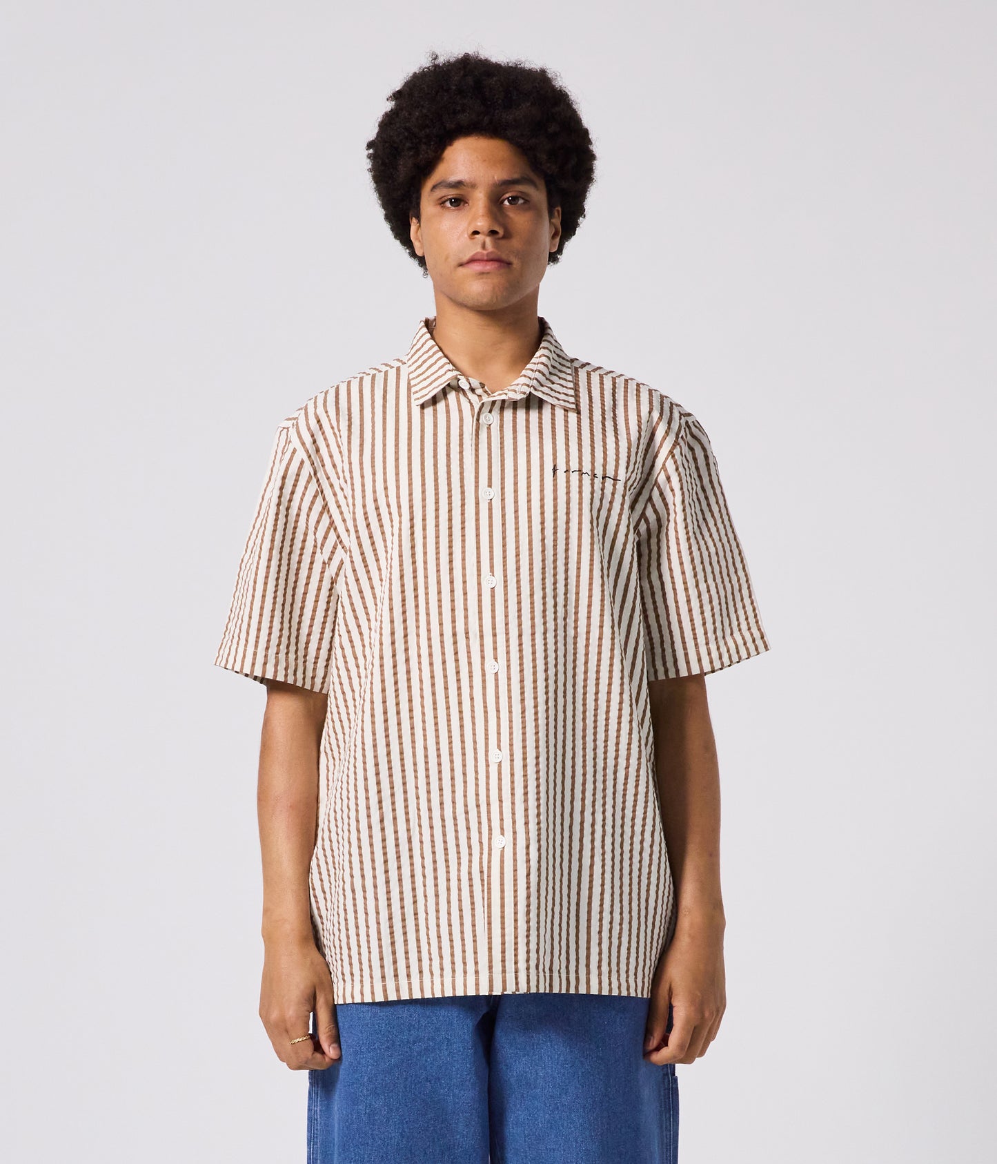Former Vivian Seersucker SS Shirt