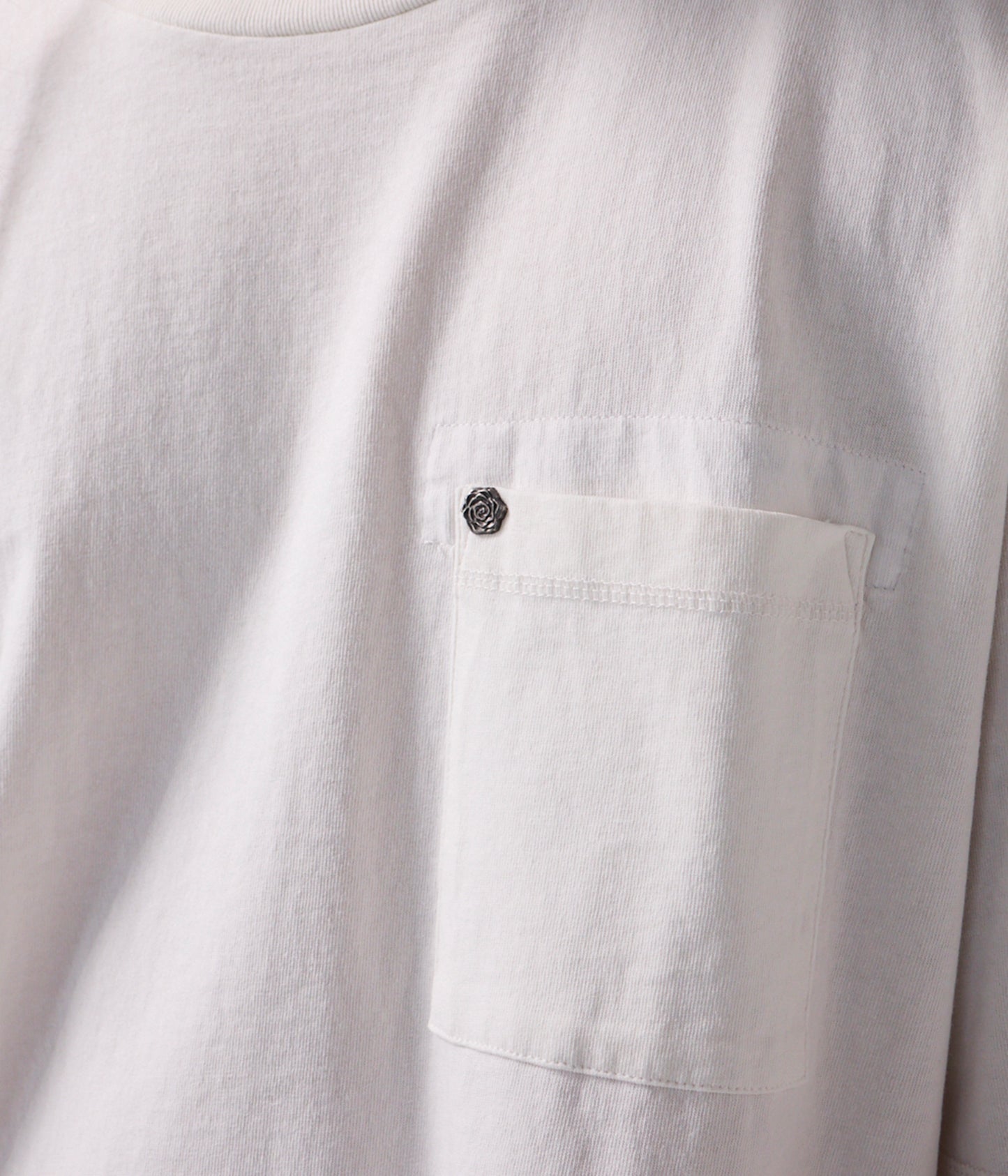 CA O/S Pocket Tee - Washed Bone