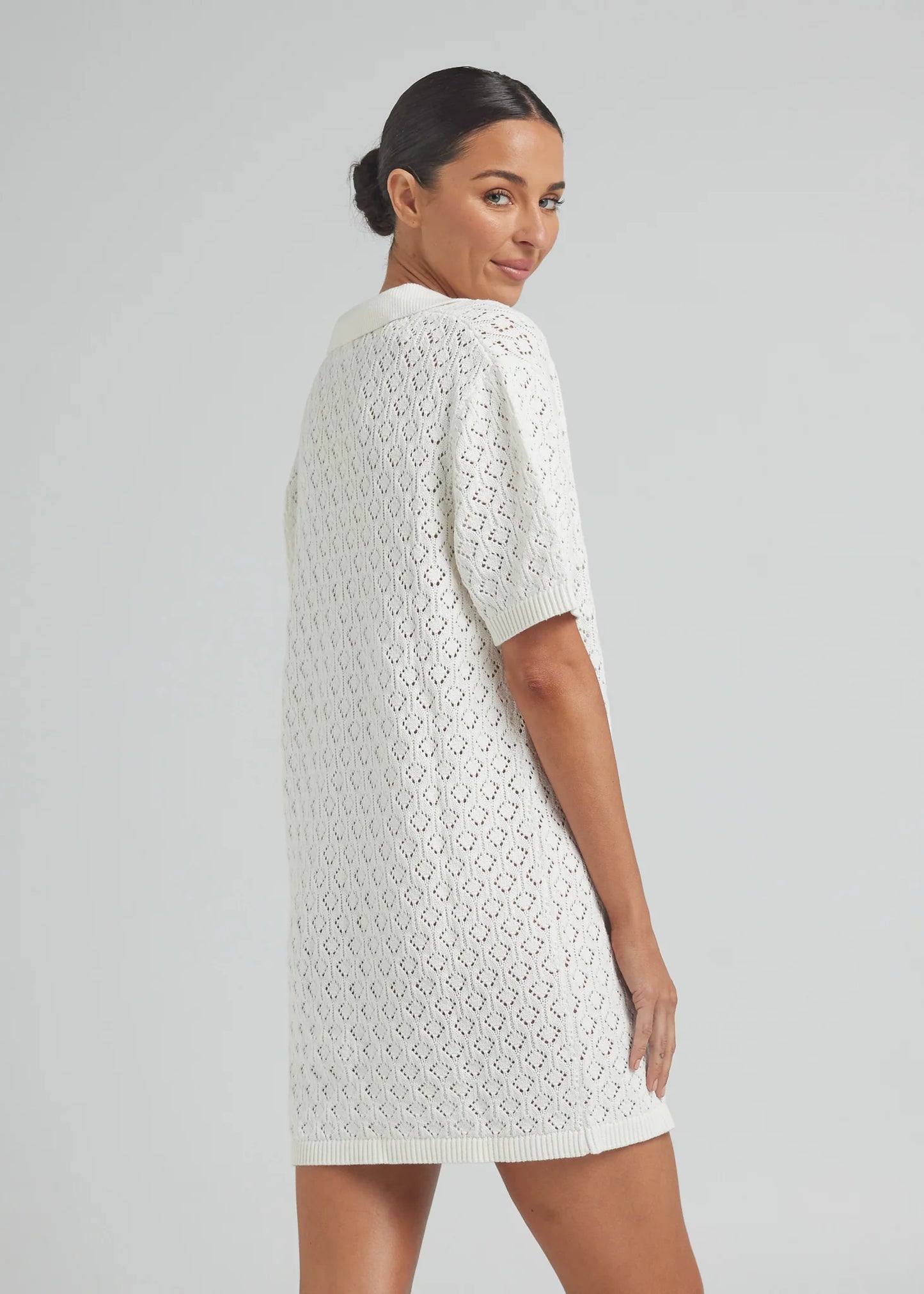 Poolside Paradiso Mimosa Knit shirt dress