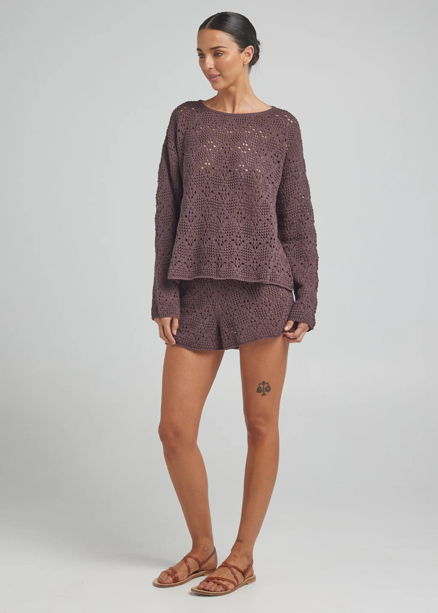 Poolside Paradiso Messina LS Knit Top