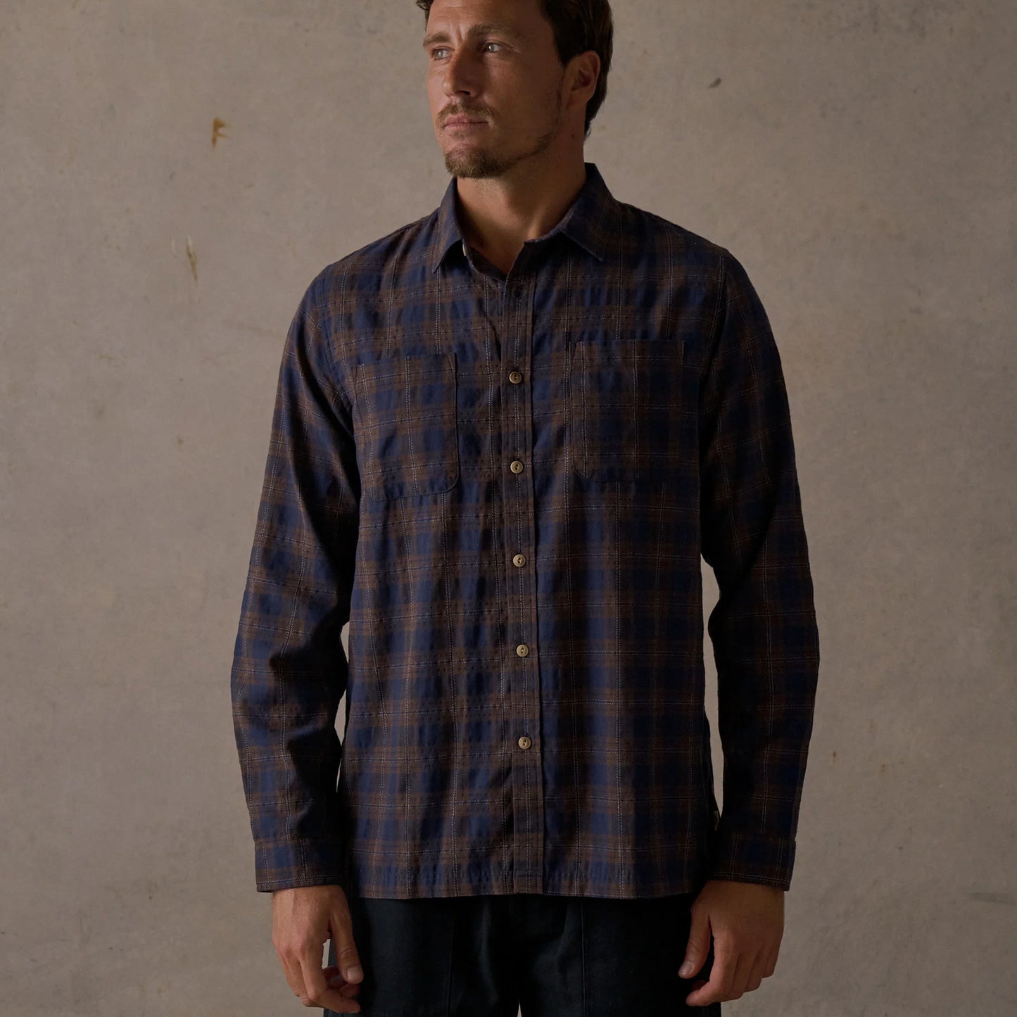 Mctavish Check LS Shirt Blue Multi