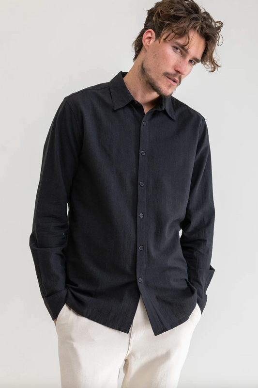 Rhythm Classic Linen LS Shirt