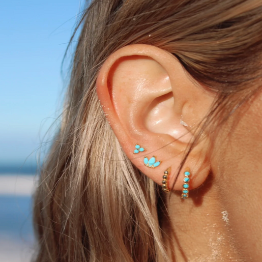 Malakai the Label Blue Hawaii Studs