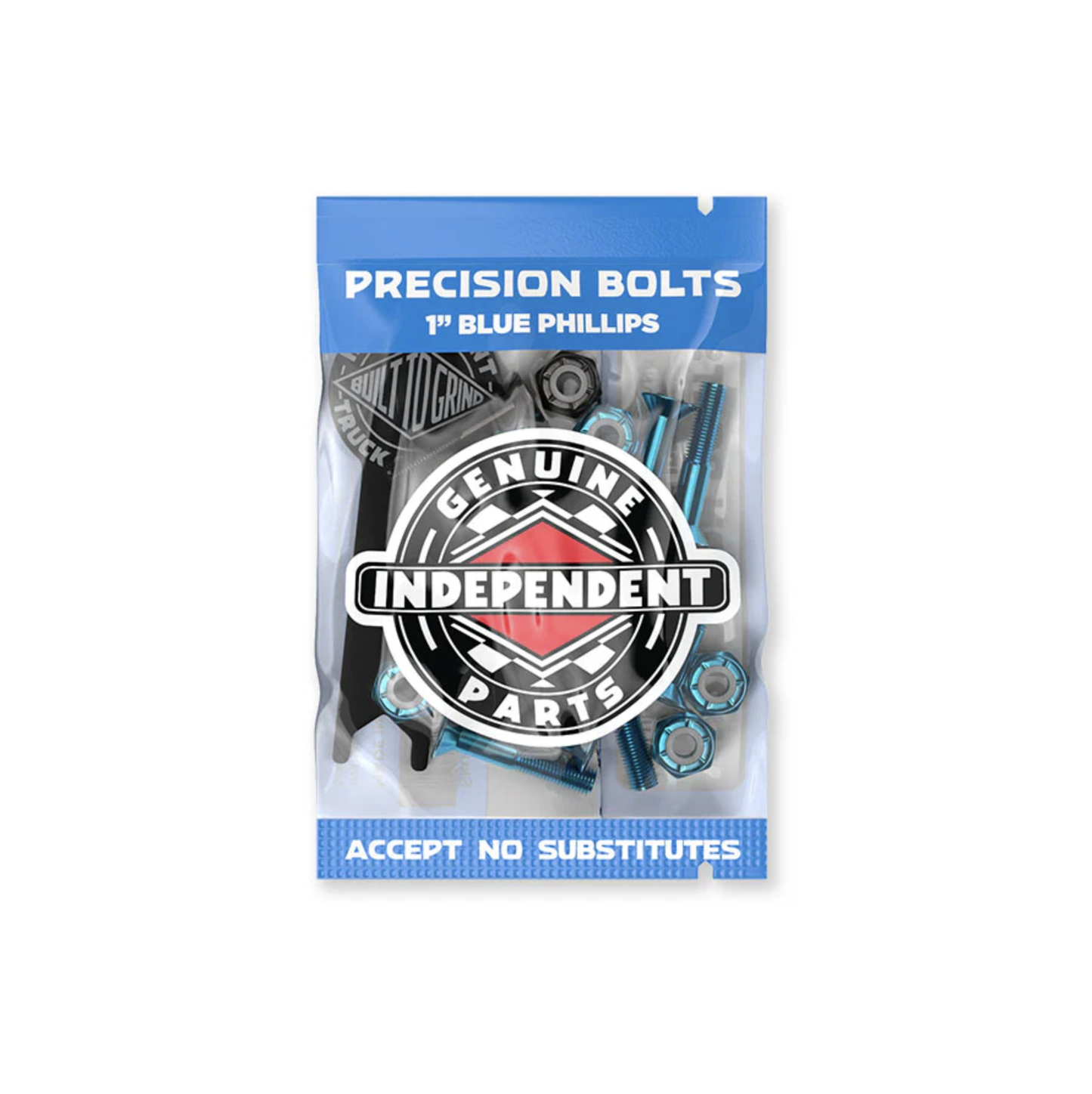 Independent 1in Blue/Black Phillips Bolts