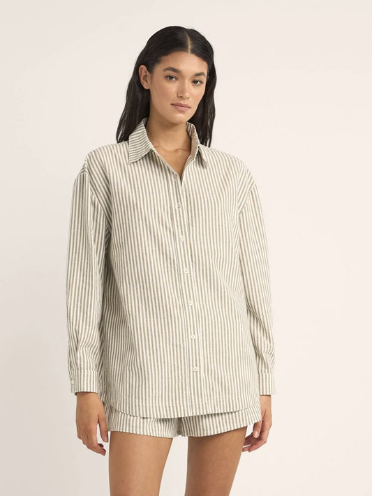 Rhythm Valley Stripe Oversized Shirt