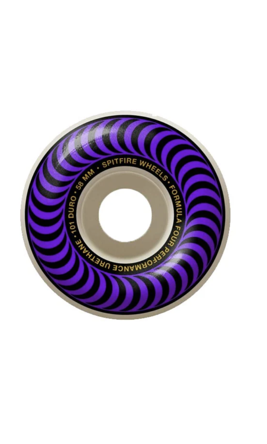 Spitfire F4 101D Classic Swirl Wheels 58mm