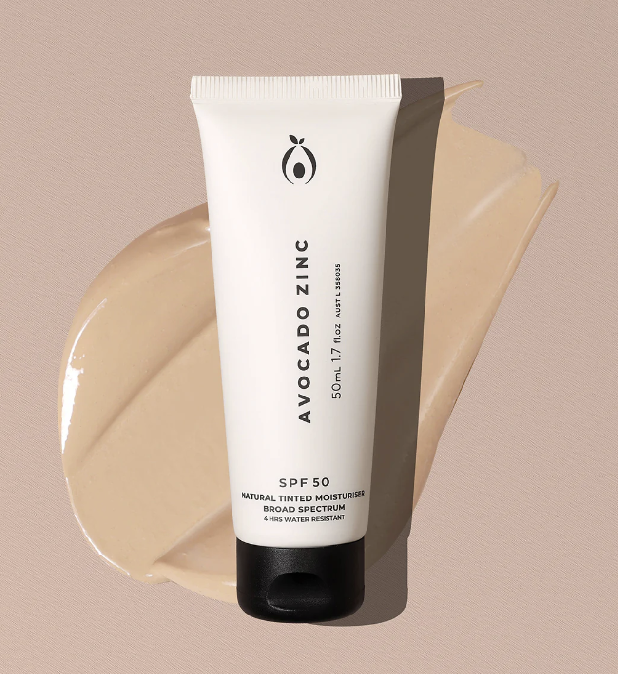 Avocado Zinc Tinted Moisturiser SPF50