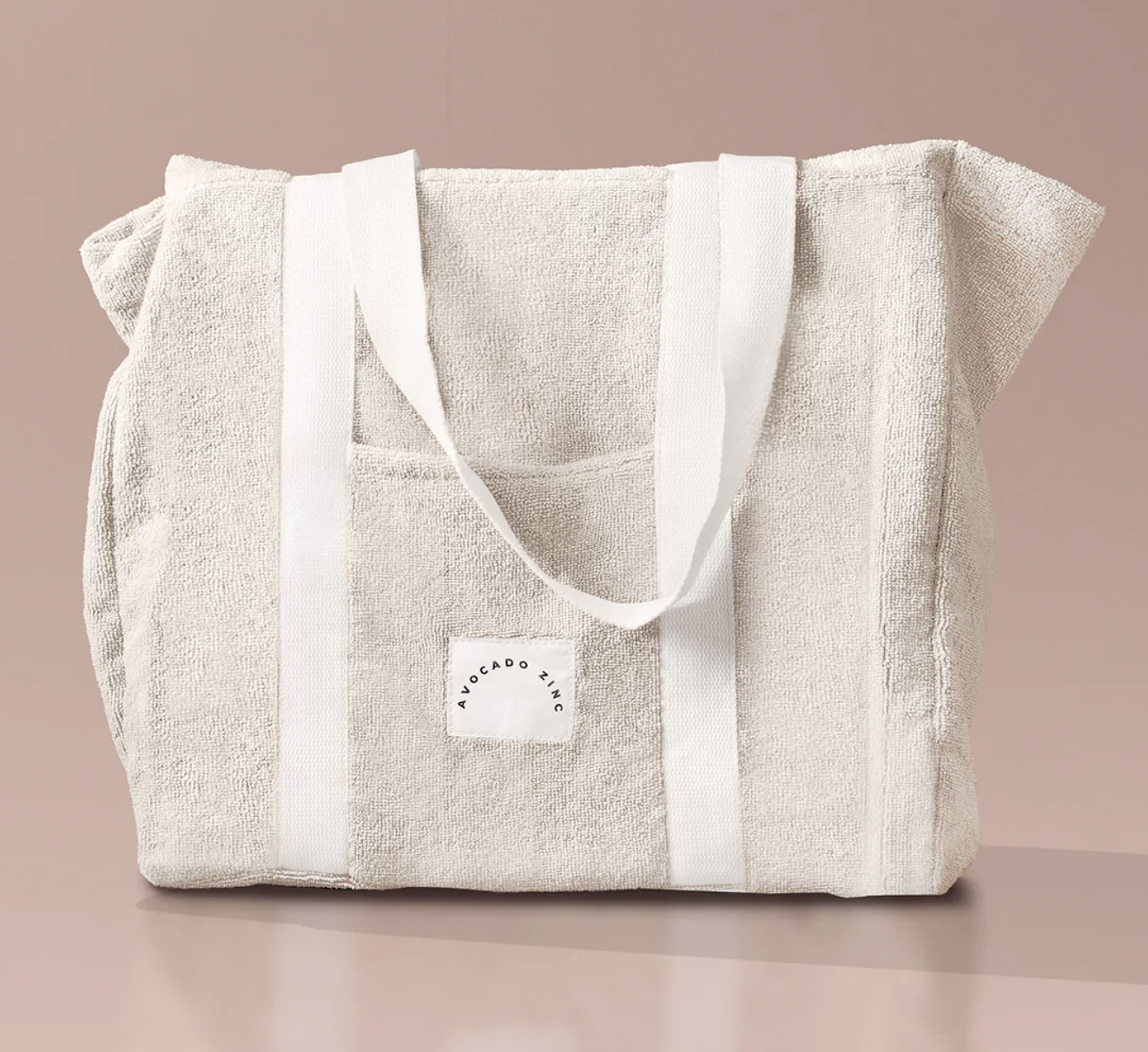 Avocado Zinc Terry Towelling Tote