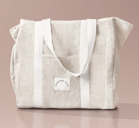 Avocado Zinc Terry Towelling Tote