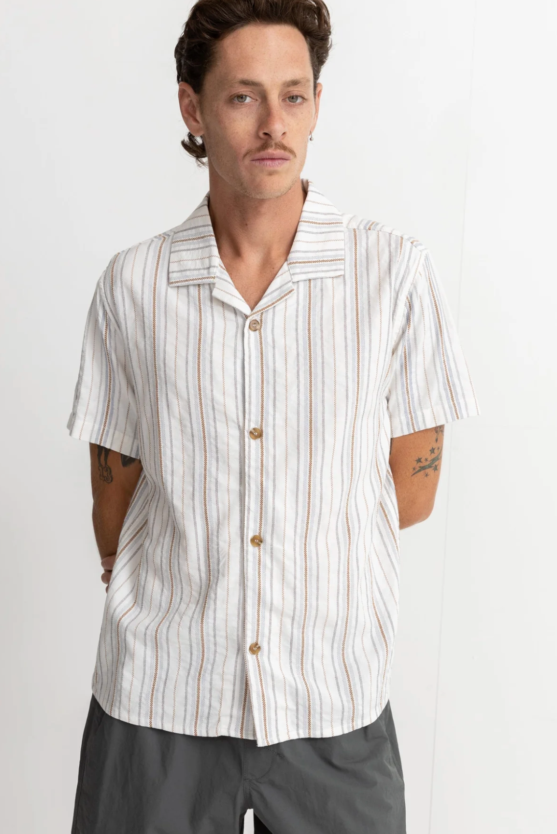 Rhythm Vacation Stripe SS Shirt