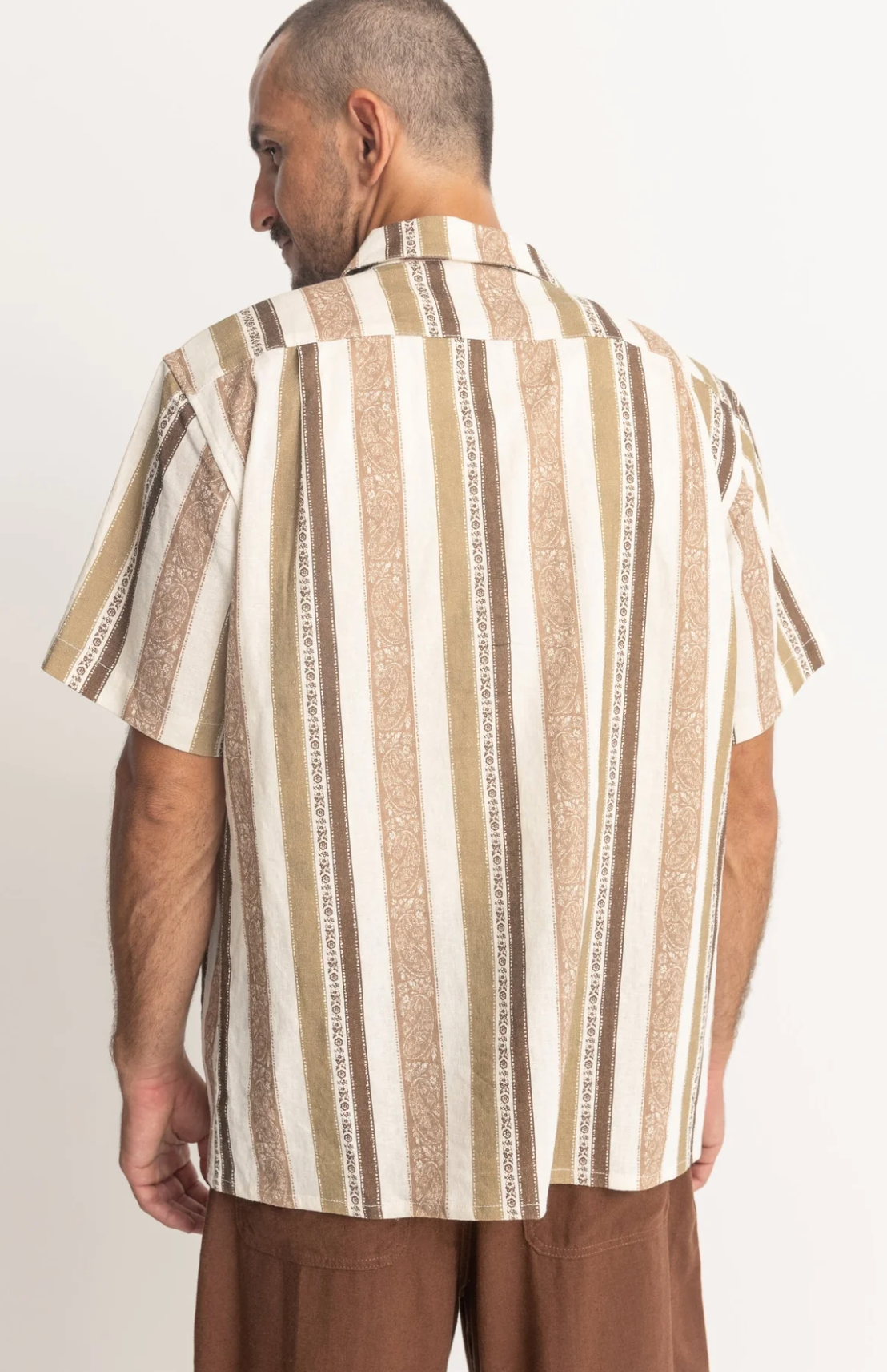 Rhythm Paisley Stripe SS Shirt
