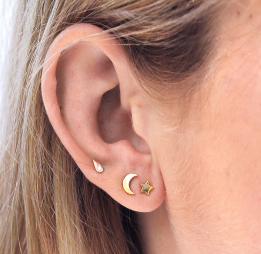 Linda Tahija Moon Studs