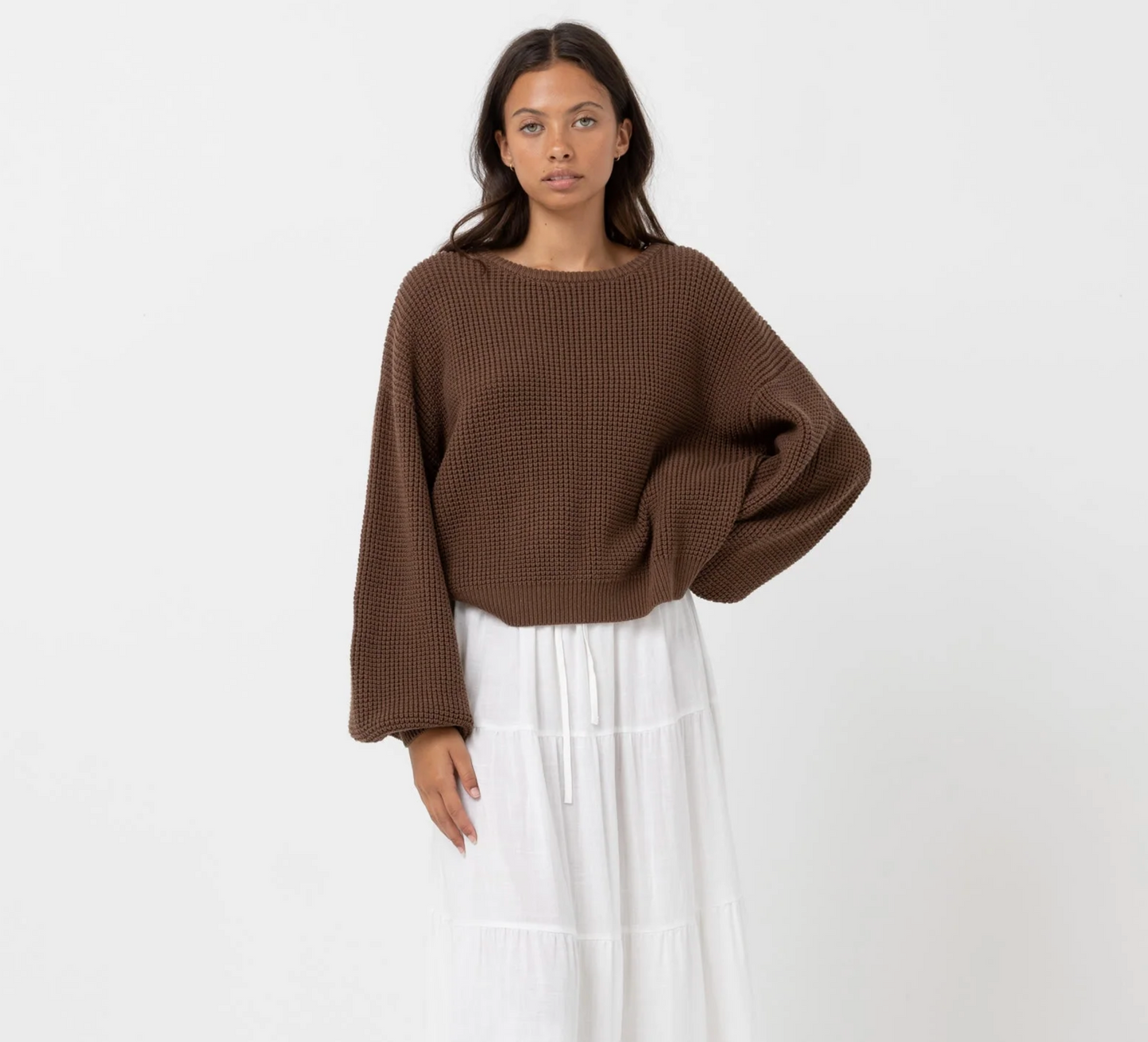 Rhythm Classic Knit Jumper / Chocolate