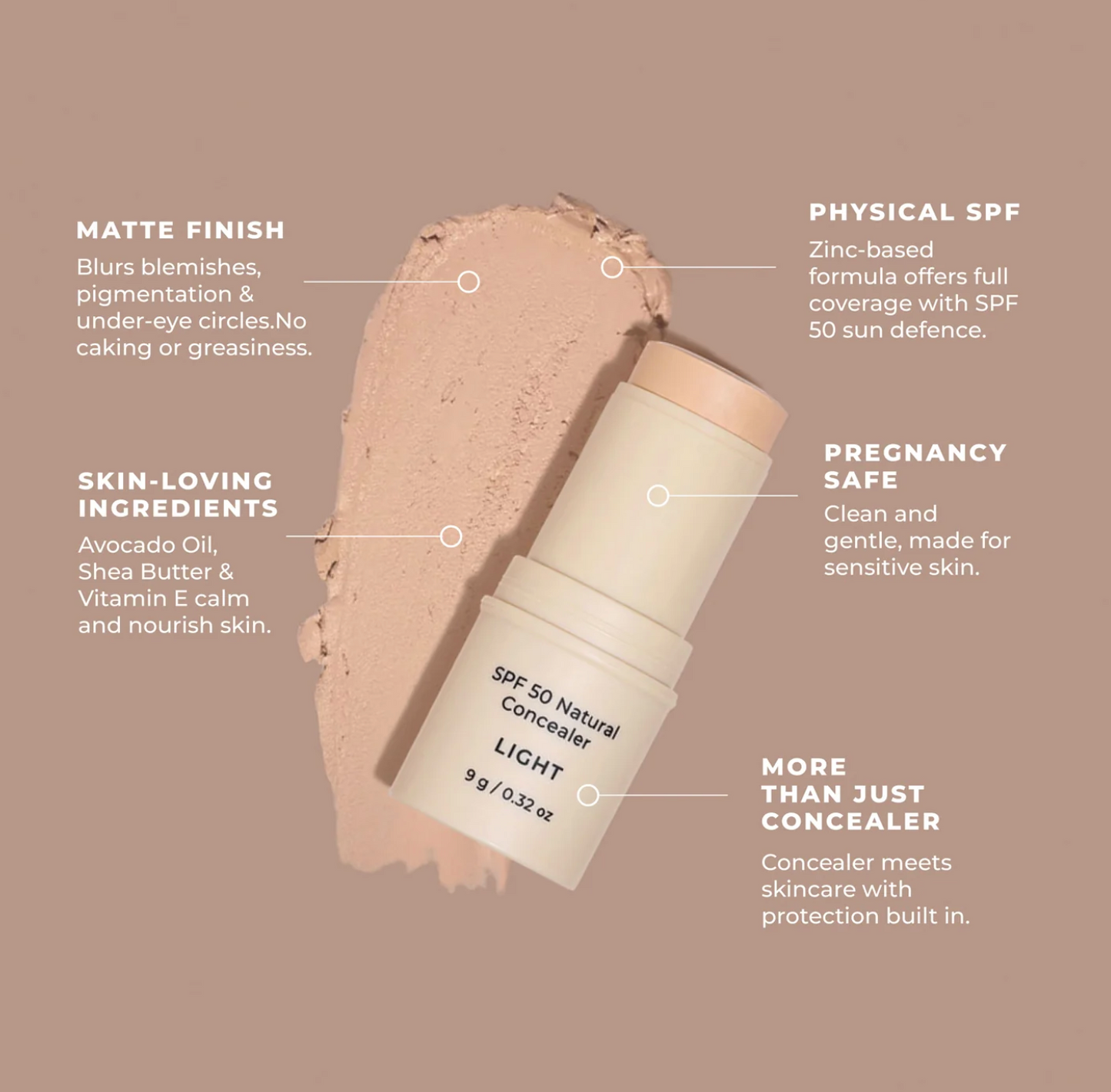 Avocado Zinc Natural Concealer SPF50