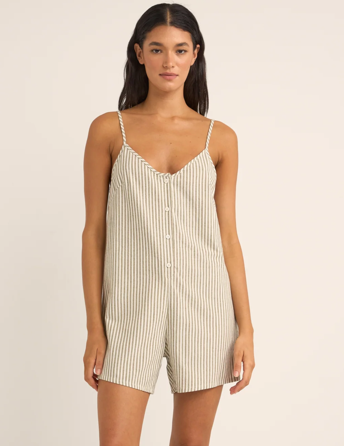 Rhythm Valley Stripe Adjustable Romper