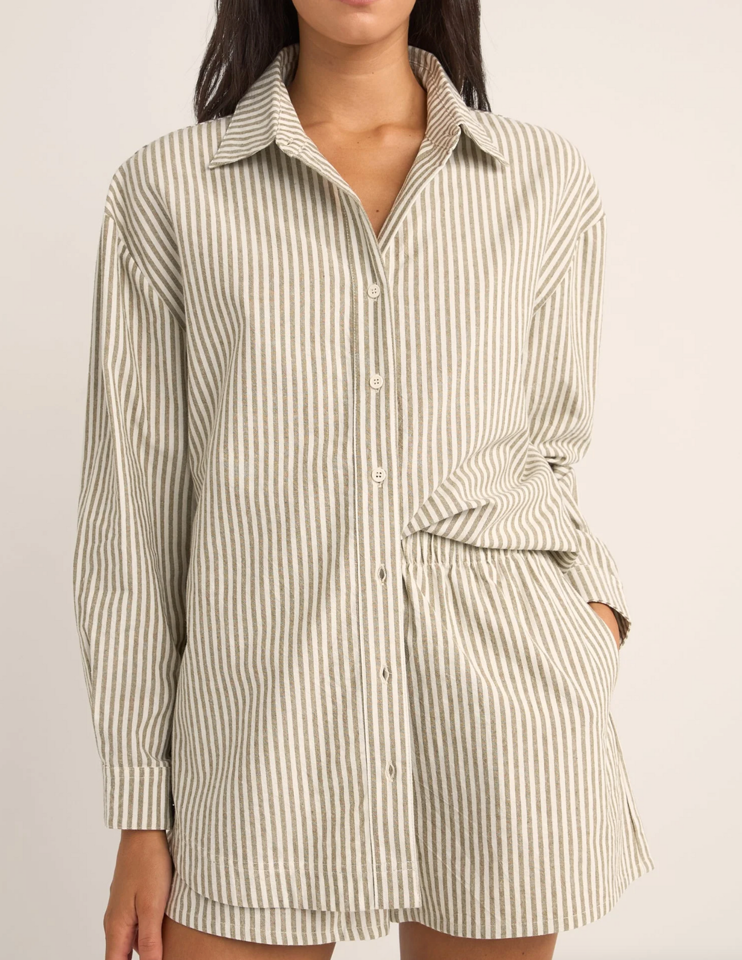 Rhythm Valley Stripe Oversized Shirt