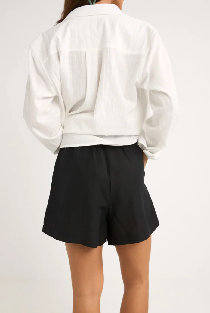 Rhythm Mini Linen Elasticated Short