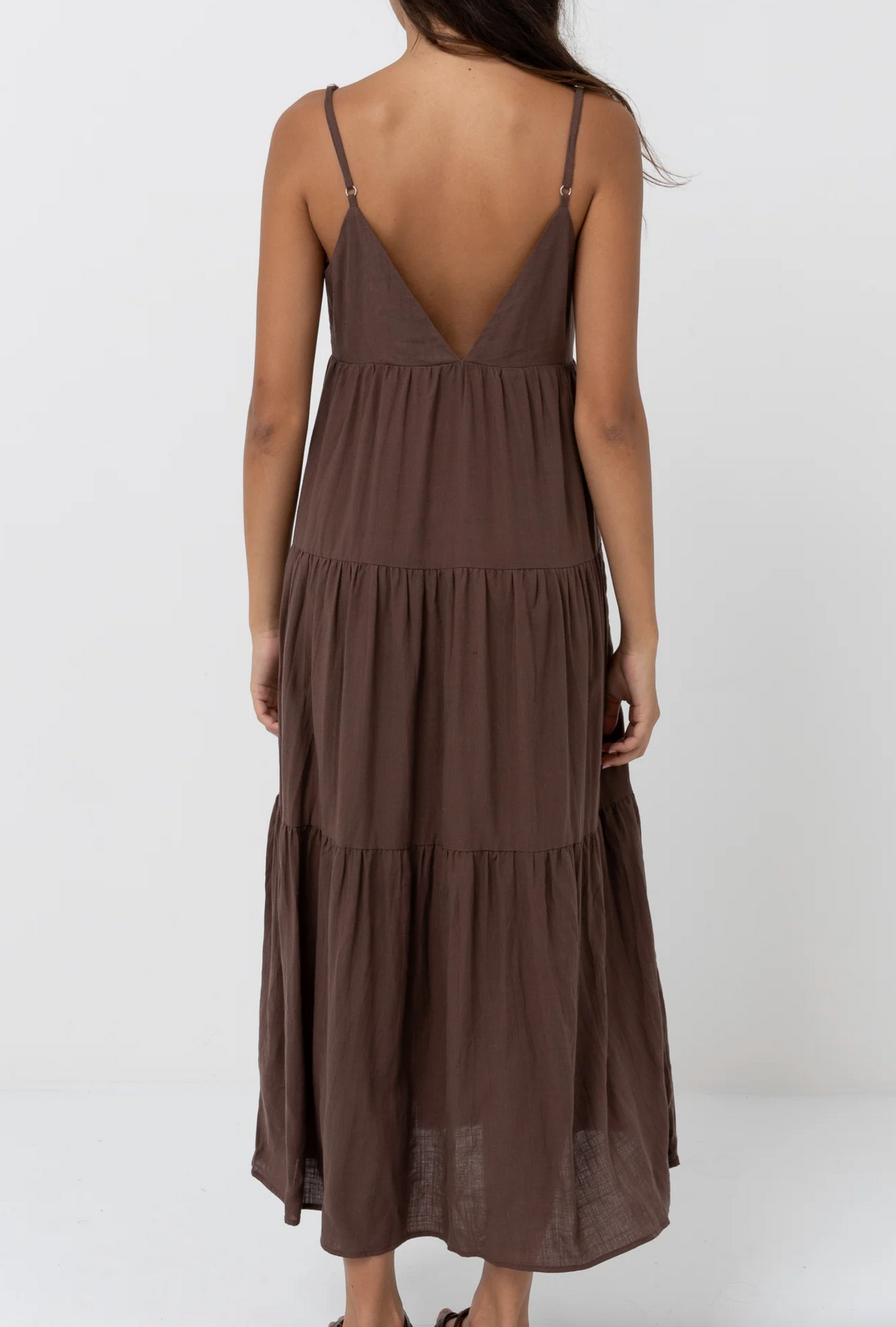 Rhythm Classic Tiered Midi Dress