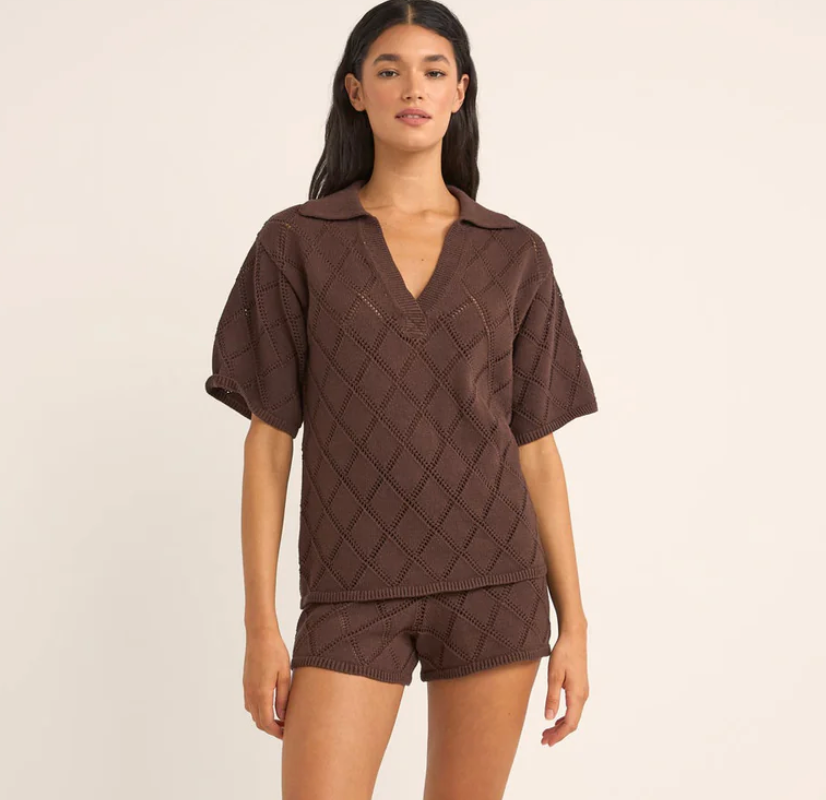 Rhythm Islander Collared Knit Shirt