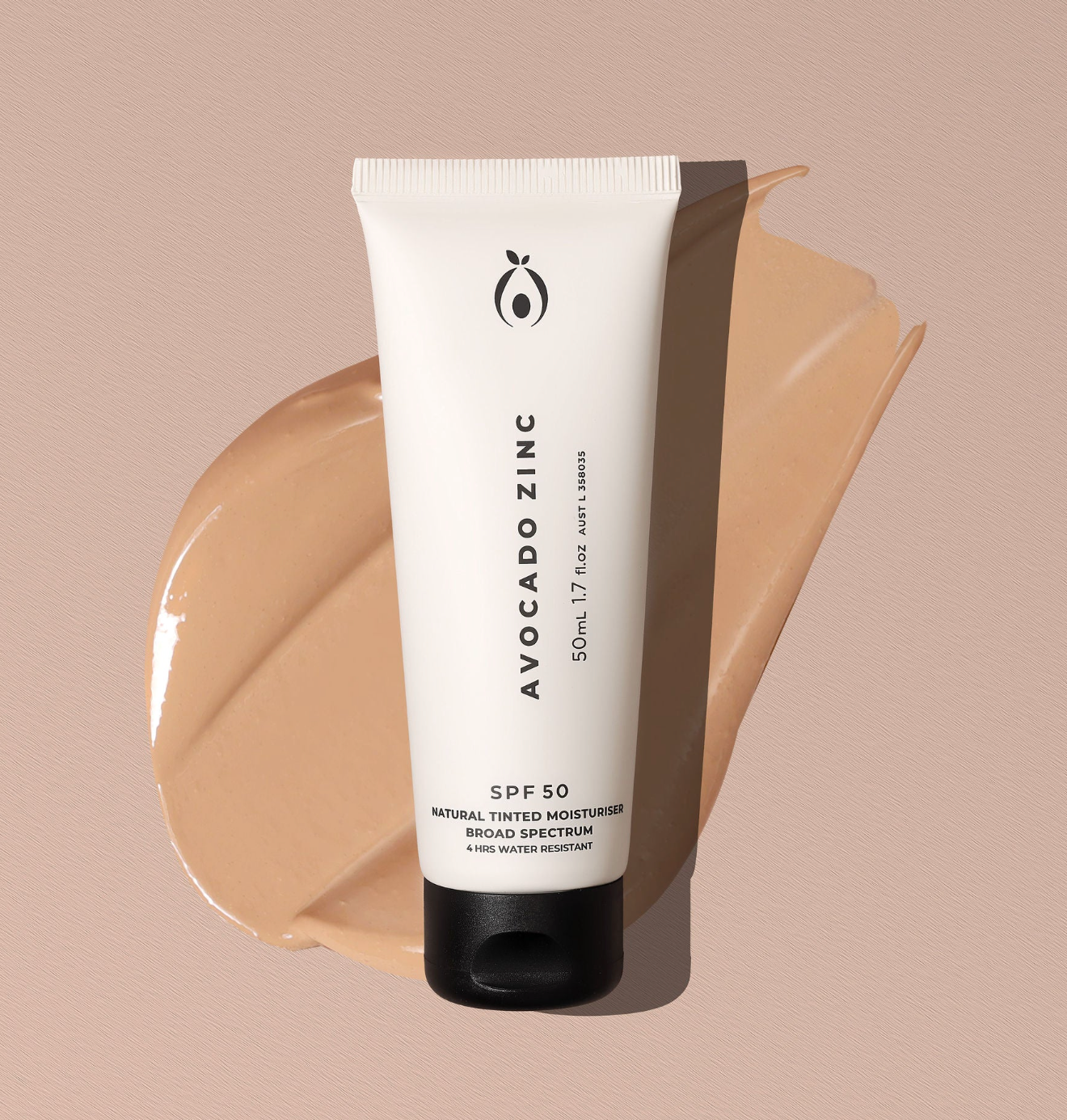 Avocado Zinc Tinted Moisturiser SPF50