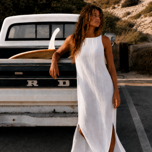 Sundy Mrnin Charlie Linen Dress