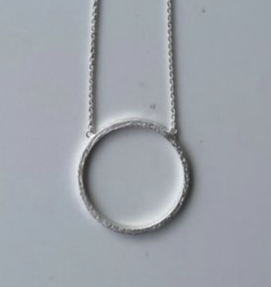 Sundy Mrnin Circle Ring Necklace