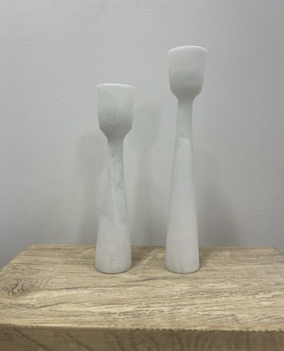 Sundy Mrnin Resin Candle Holder Set of 2